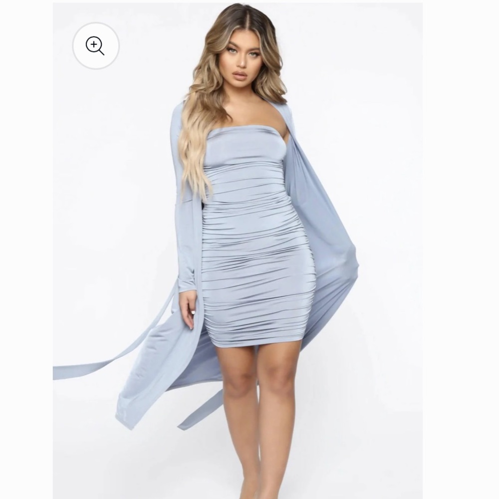 Fashion Nova Two Piece Midi Dress Set